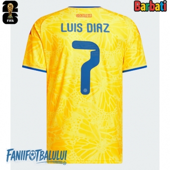 Columbia Luis Diaz #7 Tricou Fotbal Replică Mondial 2026 Barbati Acasa